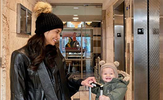 Mother and child at Kimpton George Hotel