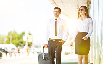 man with suitcase