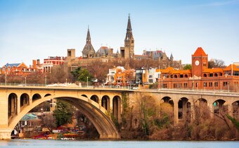 Georgetown skyline in autumn
