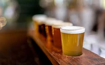 Flight of beers